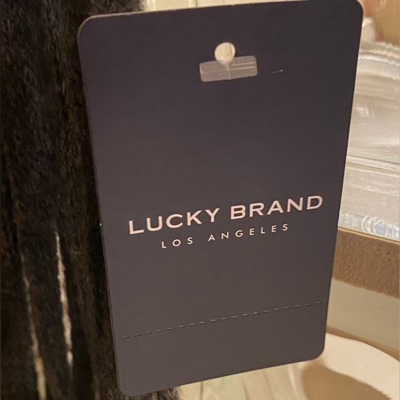 🍀LUCKY BRAND SCARF - 88 inch long - gray - brand new!!! Great Gift - NWT - Picture 4 of 6
